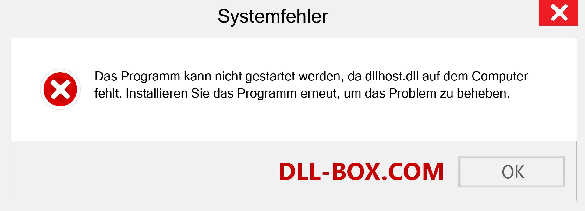 dllhost.dll-Datei fehlt?. Download für Windows 7, 8, 10 - Fix dllhost dll Missing Error unter Windows, Fotos, Bildern